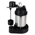 thumbnail image 2 of Acquaer Pompe de Puisard Submersible 1/2 HP avec Coque de Moteur en Acier Inoxydable et Base de Pompe en Fonte, Modèle : SUS050-V, 2 of 5