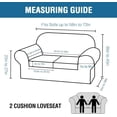 thumbnail image 2 of Modern Velvet Plush 4 Piece High Stretch Sofa Slipcover Furniture Protector Form Fit Luxury Thick Sofa Cover, Machine Washable, 2 of 6