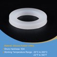 thumbnail image 3 of Unique Bargains 1' DN25 Silicone Rubber Flat Washer Quick Connector Gasket White, 3 of 5