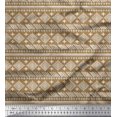thumbnail image 1 of Soimoi Georgette Viscose Fabric Aztec African Printed Fabric 1 Yard 42 Inch Wide, 1 of 3