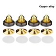 thumbnail image 3 of 4PCS Speakers Spikes Mount Pads Shoes for Audio Turntable Speaker Alloy Gold, 3 of 8