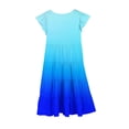 thumbnail image 3 of RXIRUCGD 2025 Vêtements d'Été pour Enfants Mode Filles Nouvelle Robe d'Été à Manches Courtes Poches à Volants Col Rond Imprimé, 3 of 4