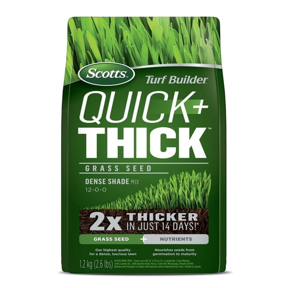 Scotts Turf Builder Quick + Thick Grass Seed Dense Shade