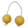 thumbnail image 1 of Balles de Sable Rythmées de Hochet Shaker Africain pour Chambre, Concert, Salon, Maison KTV Jaune, 1 of 4