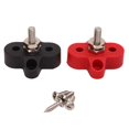 thumbnail image 2 of Battery Power Stud B,Automotive Battery Terminals,48V Battery Power Stud Red and Black Stainl Steel Post Single Stud Bus Bar Terminal Block for RV Truck Boat 38in M10, 2 of 8