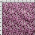 thumbnail image 4 of oneOone Silk Tabby Dark Magenta Fabric Abstract Face Sewing Material Print Fabric By The Yard 42 Inch Wide, 4 of 4