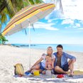 thumbnail image 2 of Costway Parasol de Terrasse/plage 6,5 Pi, Pare-Soleil Portable, Inclinable, Extérieur, Jaune, 2 of 10