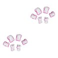 thumbnail image 3 of maskred Luminous Kid Skating Safety Protective Gear Pad Wrist Elbow Knee Pink 2Set, 3 of 6