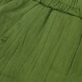 thumbnail image 3 of VEKDONE Womens Linen Long Pants Army Green XL, 3 of 5
