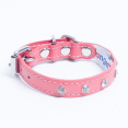 thumbnail image 1 of ATHENS Leather Dog Collar Single Row Rhinestones, 1 of 2