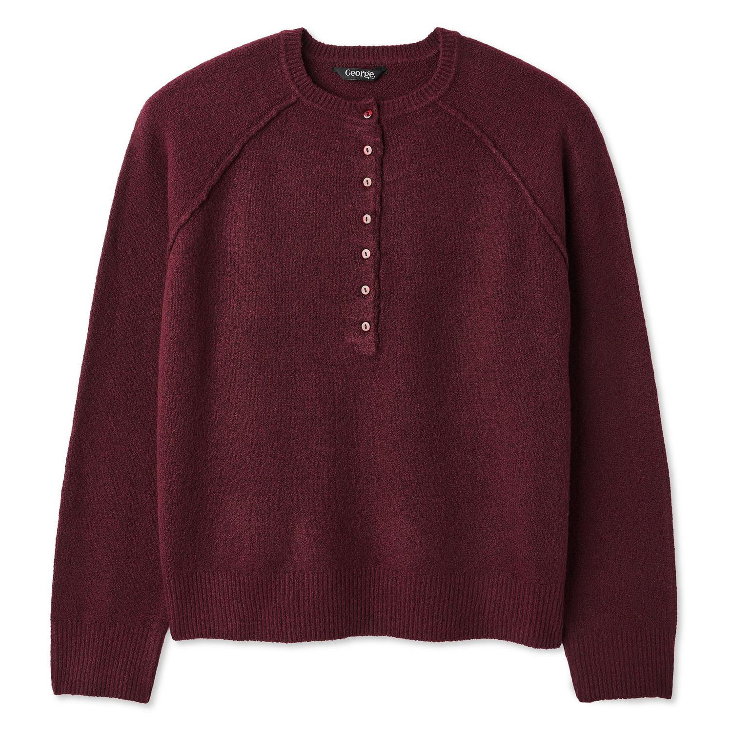 George Women's Long-Sleeve Henley Sweater
