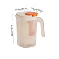 thumbnail image 3 of Fufafayo Large-Capacity Water Pitcher, 2200ML High-Temperature Jug, Refrigerator Beverage Bucket, Plastic Fruit Tea Pitcher for Summer Drinks Kitchen Dining Room, 3 of 6