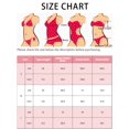 thumbnail image 5 of Women's 2 Piece Ribbed Bikini Sets, Adjustable Spaghetti Straps Sports Swimwear Bathing Suits White S, 5 of 5