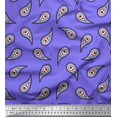 thumbnail image 1 of Soimoi Purple Poly Georgette Fabric Floral & Paisley Print Fabric by the Yard 42 Inch Wide, 1 of 3