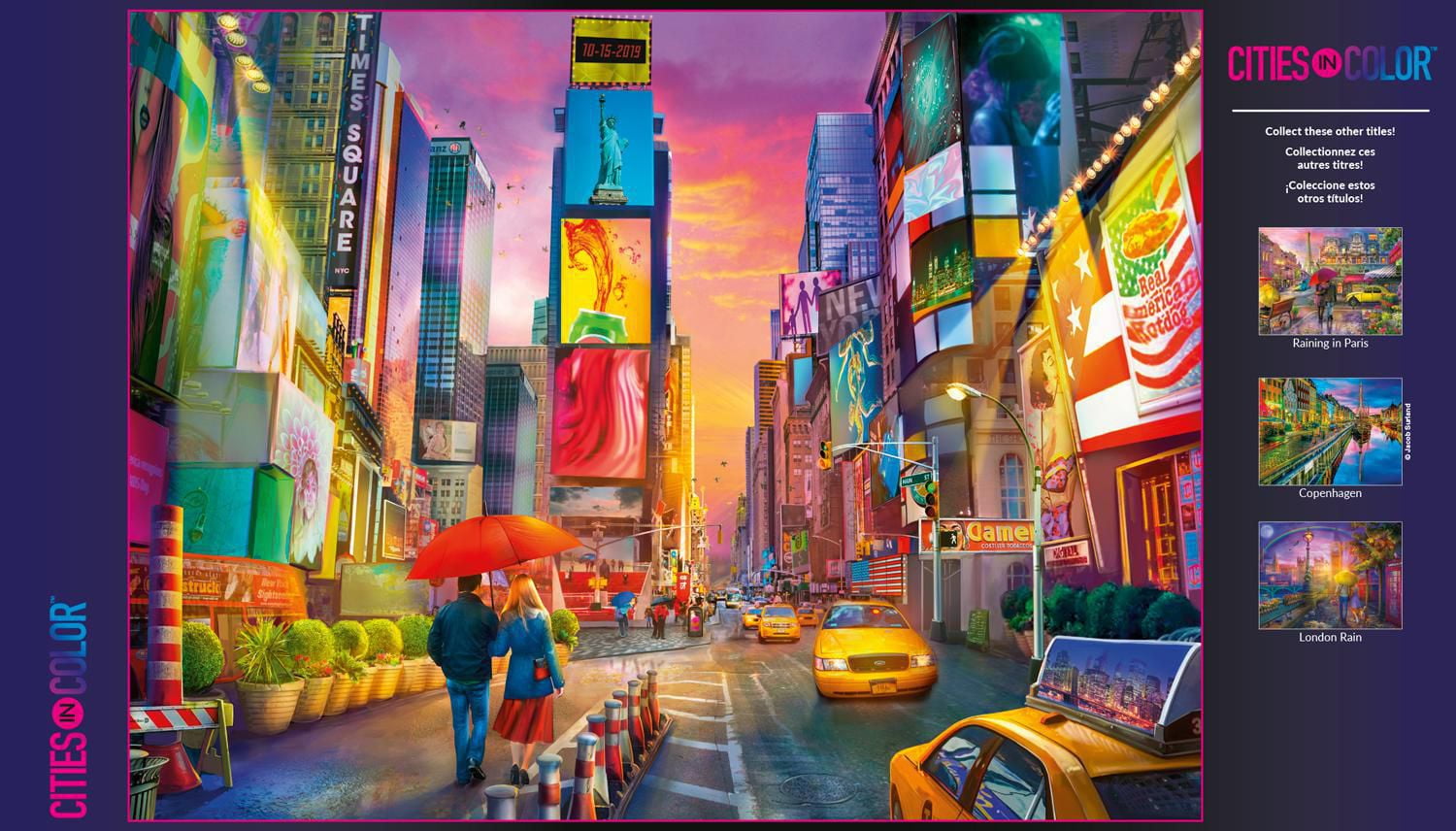 Buffalo Games Le puzzle Cities in Colour Times Square Stroll en 750 pièces