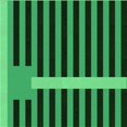 thumbnail image 1 of Ahgly Tapis d'Intérieur Lavable en Machine Carré Vert Émeraude Profond, 8 Pieds Carré, 1 of 7