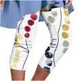 thumbnail image 1 of Birdeem Womens Summer Casual Elastic Waist Printed Cropped Pants, 1 of 5