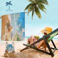 thumbnail image 4 of Two-In-One Microfiber Beach Towel Drawstring Bag | Super Absorbent Quick-Dry Bath Towel Backpack | Large 70X140Cm Lightweight Pool Party Towel for Adults Kids Teens | Travel Picnic Blanket, 4 of 7