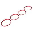 thumbnail image 4 of Bagues Hubcentric Anneaux de Moyeu Central de Roue Accessoires Auto 4 Pcs Bague de Moyeu Central de Roue de Voiture Couverture Décorative Rouge Remplacement pour 10e Gén 2016-2019, 4 of 8