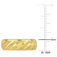 thumbnail image 4 of Alliance de Mariage à Rayures pour Femme 6 mm en Or Jaune 10 K, 4 of 6