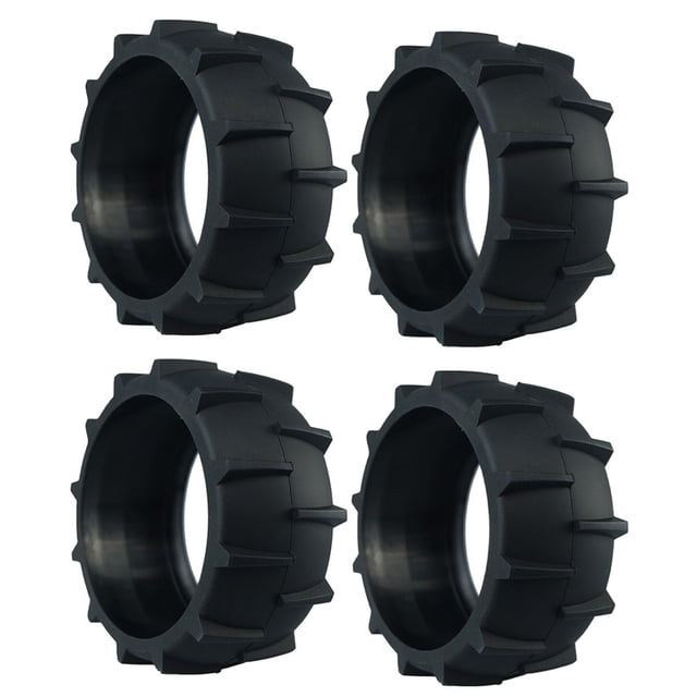 Bgsha Roue de Robot Tondeuse en Caoutchouc Anti-Poulie Roue avant de Tondeuse pour Accessoires de Tondeuse Dreame A1 Roues de Support de Tondeuse