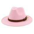 thumbnail image 1 of Fedora Adjustable Breathable Felt Men Vintage Style Hat for Hiking, 1 of 9