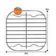 thumbnail image 2 of Grille Universelle en Acier Inoxydable pour Friteuse à Air Chaud et Plateau de Four Empilable pour une Cuisson et une Rôtisserie Uniformes - Grille à Mailles pour des Résultats Nets Hypnotisants et une Utilisation Polyvalente en Cuisine, 2 of 3