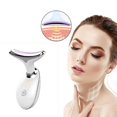 thumbnail image 2 of Red Light Therapy For Face, 3 Color Led Face Skin Rejuvenation For Face & Neck Beauty Device, Neck Tightening Device, Glossy White, 2 of 5