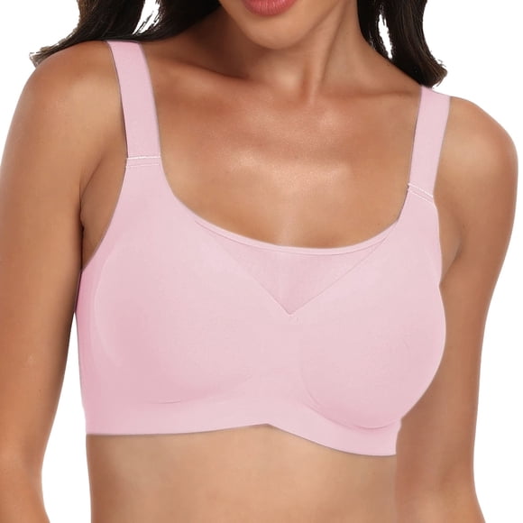 HNMKIU Bras for Women No Underwire Plus Size Seamless Jelly Bra With No Underwire Bra And Sag Retraction Bra
