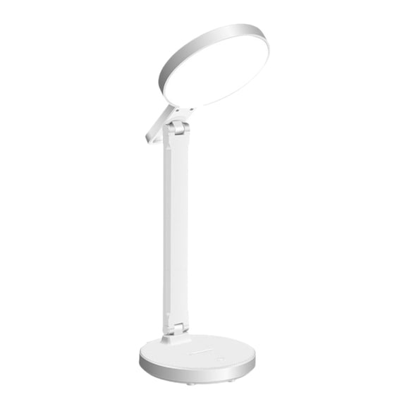 Meitianfacai LED Folding Table Lamp Ambient Night Light Student Study Eye Care Bedside Bedroom Lodging House Reading Lamp(B)
