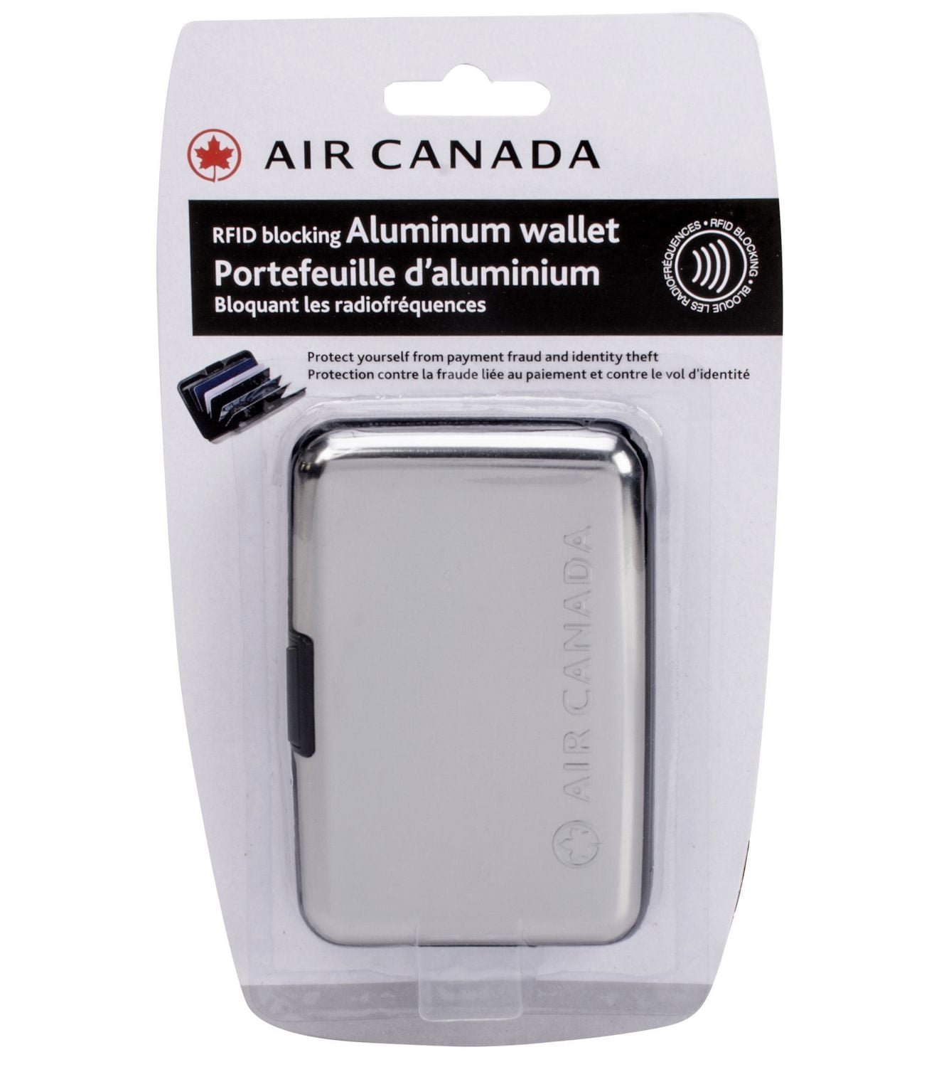 Air Canada Portefeuille D'Aluminium Bloquant Les Radiofrequences