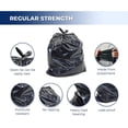 thumbnail image 3 of Spartano Black Garbage Bags 500 Counts, Multipurpose Trash Bags for Home & Office, Size (20 x 22 Inch), 3 of 7