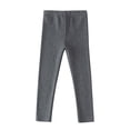 thumbnail image 1 of GigrtiJin Toddler Kids Girls Leggings Comfy Lounge Solid Color Legging Stretchy Tight Solid Color Pant Trousers, 1 of 4