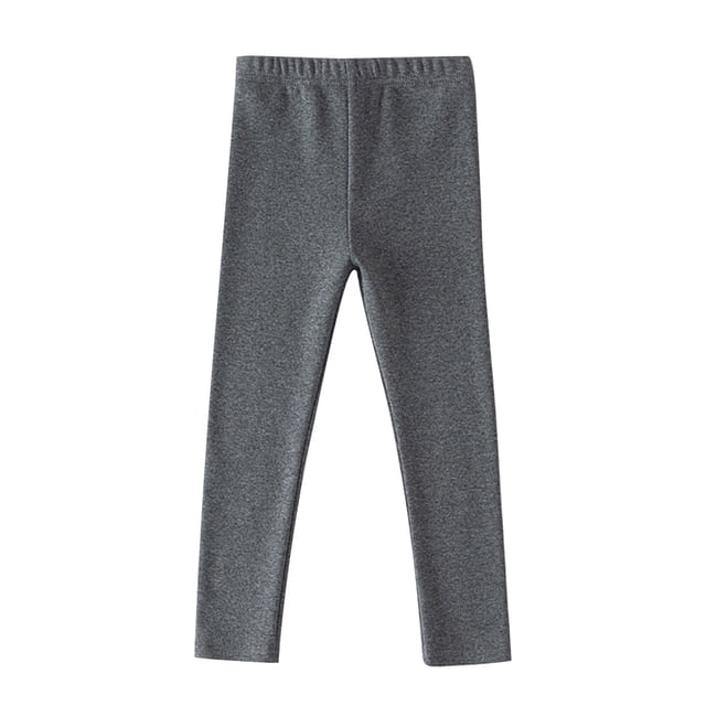 GigrtiJin Toddler Kids Girls Leggings Comfy Lounge Solid Color Legging Stretchy Tight Solid Color Pant Trousers