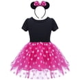 thumbnail image 1 of Minnie Déguisement Robe Bébé Fille Serre-Tête Oreilles de Mouse Robe à Pois, 1 of 6