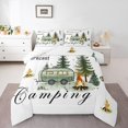thumbnail image 2 of Erosebridal Happy Camping Bedding Sets Full with Comforter, RV Camper Duvet Insert, Cartoon Camp Decor, Reversible, 2 of 7