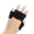 thumbnail image 2 of Agiferg 10pcs Stretch Basketball Finger Guard Support Sleeves Protector Black, 2 of 4