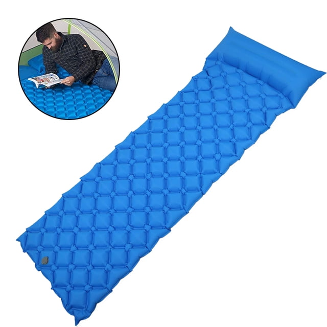 Sleeping Pad - Ultralight Inflatable Sleeping Mat, Ultimate for Camping, Backpacking, Hiking - Airpad, Inflating Bag, Carry Bag, Repair Kit - Compact & Lightweight Air Mattress