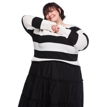 Lane Bryant Women's Plus Round-Neck Sweater