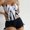 Black, variant on Dvkptbk Swimwear Women Cover Ups for Swimwear Women Women's Fashion Bikini Set Swimsuit Two Piece Filled Solid Swimwear Beachwear
