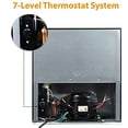 thumbnail image 4 of Congélateur Vertical Compact Mini de 1,1 Pi3 en Acier Inoxydable avec Contrôle de Température Réglable, pour Maison Appartement Bureau Garage, 4 of 8