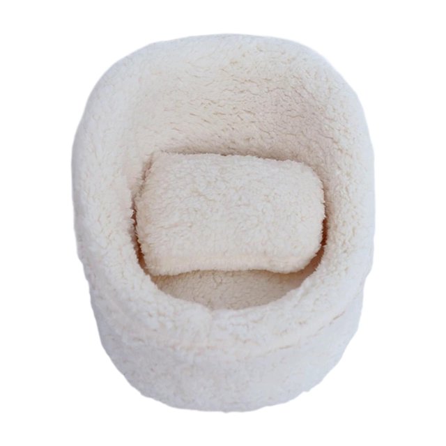 funtasica Baby Photo Prop Comfortable Decor Mini Couch for Commemoration Party Newborn white
