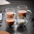 thumbnail image 1 of MKL Innovations ® MILAN heat resistant insulated Double Wall Mug (Set of 4 Pcs), 1 of 7