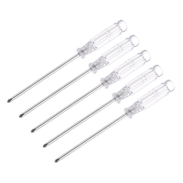 Unique Bargains Mini Tournevis Phillips, Tête Croisée 3.0mm Longueur 115mm pour Réparation de Petits Appareils, Lot de 5