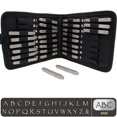 thumbnail image 4 of The Beadsmith Steel Alphabet Stamps - Metal Elements - 27-Piece 3mm Uppercase Chalkboard Font - A-Z Letters Plus “&” Symbol - Storage Case Included -, 4 of 4
