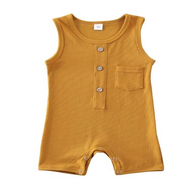 Combinaison une Pièce Sans Manches pour Bébé Fille Garçon, Barboteuse Justaucorps Tenue d'Été