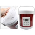 thumbnail image 4 of GUOOL 1.6L Electric Rice Cooker for Car Truck Porridge Soup Pot Cooking Machine Rose Rose Red, 4 of 9