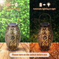 thumbnail image 2 of Jinsinto Solar Lights Outdoor Garden - Led Flower Waterproof Decorative Metal Light For Porch Garden Outdoor Led Solar Powered Fairy Landscape Lights Pathway, 2 of 5