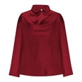 thumbnail image 4 of RKSTN Hauts pour Enseignantes Haut/chemise à Manches Longues à Col Rond Uni pour Femmes, Tenue d'École pour Enseignantes, 4 of 7