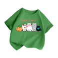 thumbnail image 3 of MEZZALL T-Shirts Graphiques Mignons pour Filles Enfants, Col Rond, Manches Courtes, T-Shirt d'Été Décontracté, Tee Confortable pour Bébé Tout-Petit, Tenue Quotidienne, 3 of 5